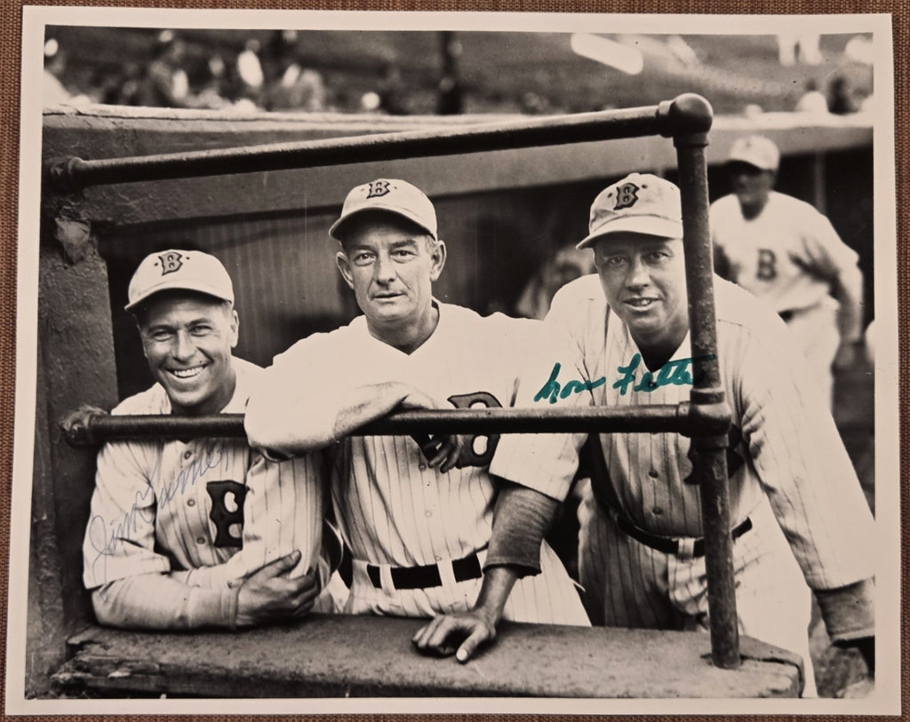 Lou Fette Jim Turner Auto Boston Braves 1930's Baseball 8x10 Photo JSA McKechnie0
