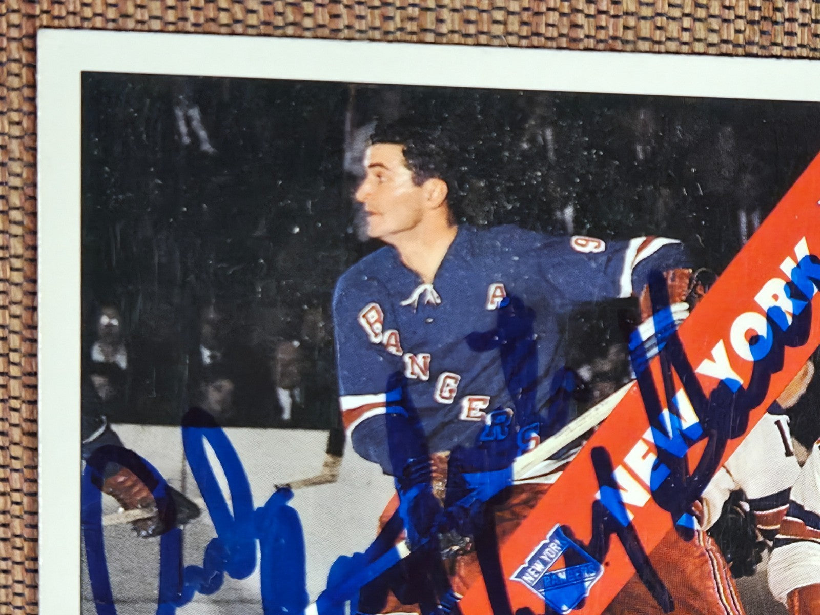 1991 Ultimate #2 Andy Bathgate Harry Howell Rangers Hockey Card JSA AUTO HOF4