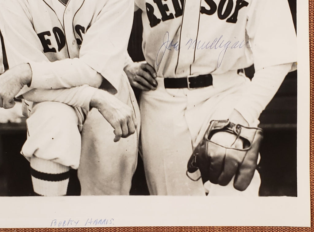 Joe Mulligan Auto Boston Red Sox 1930's Baseball 8x10 Photo JSA Harris Kellett3