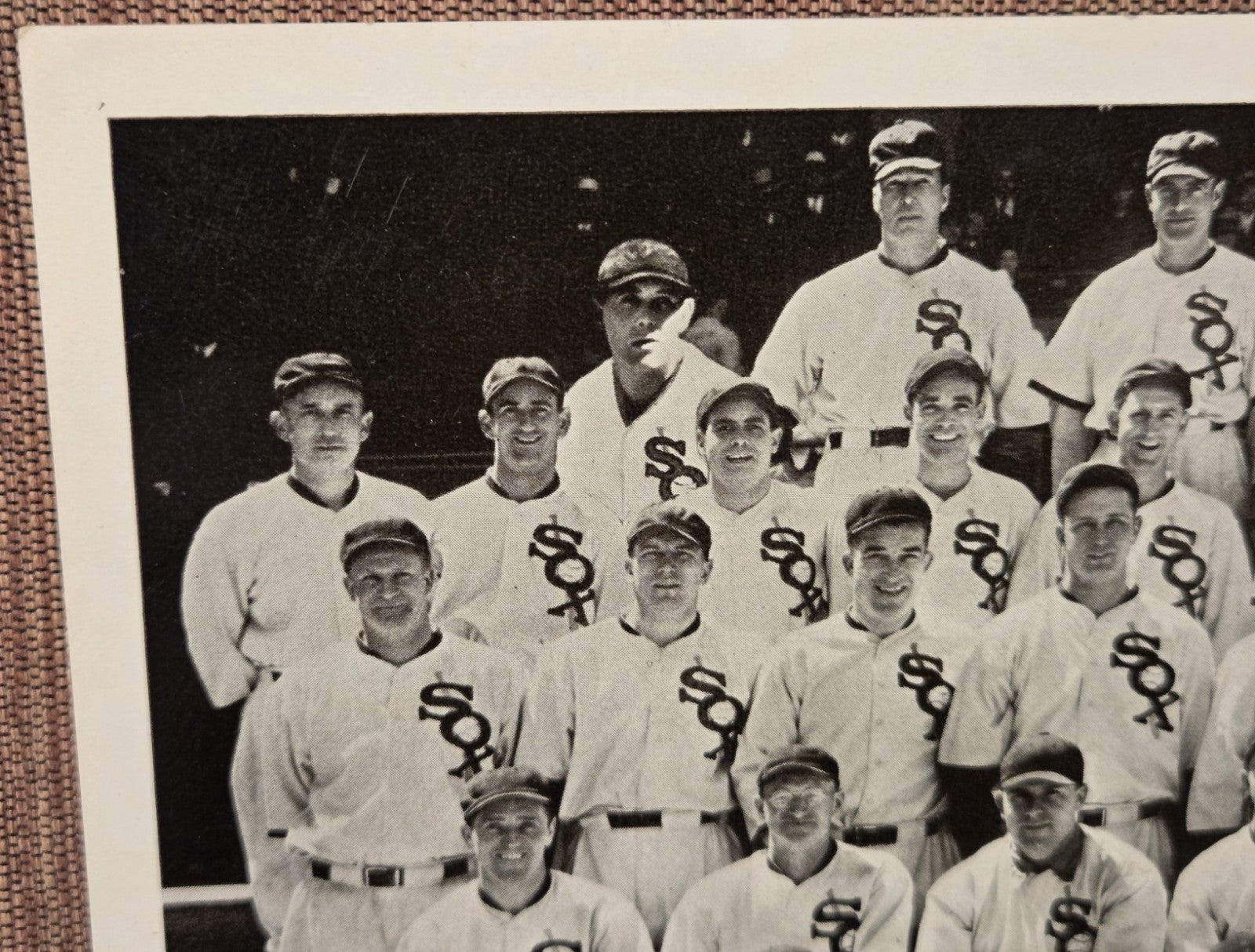 1936 R311 Glossy Chicago White Sox 6x8 Baseball Photo Luke Appling Lyons Simmons1