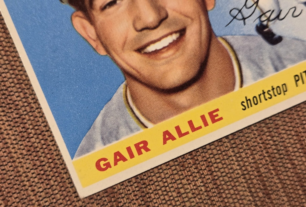 1955 Topps #59 Gair Allie Pittsburgh Pirates Authentic Original Baseball Card4