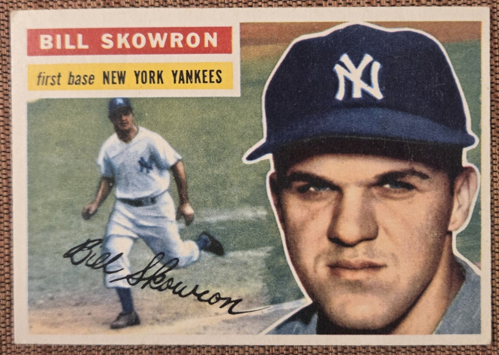 1956 Topps #61 Bill Skowron New York Yankees Authentic Original Baseball Card0
