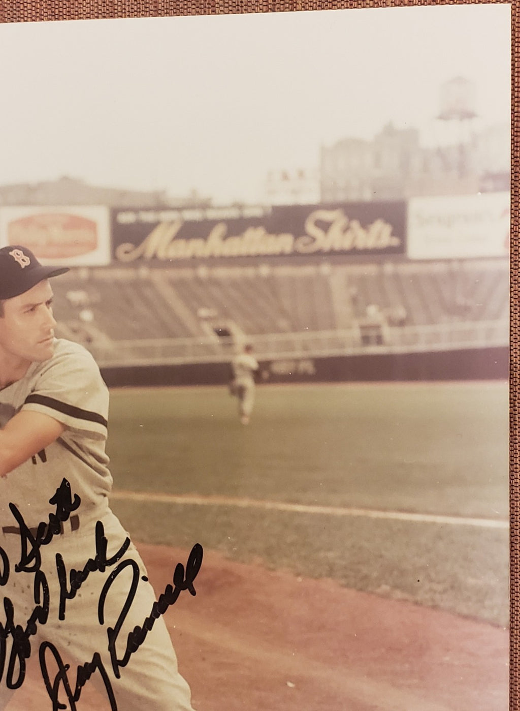 Jimmy Piersall Auto Boston Red Sox Indians Senators Mets Baseball 8x10 Photo JSA2
