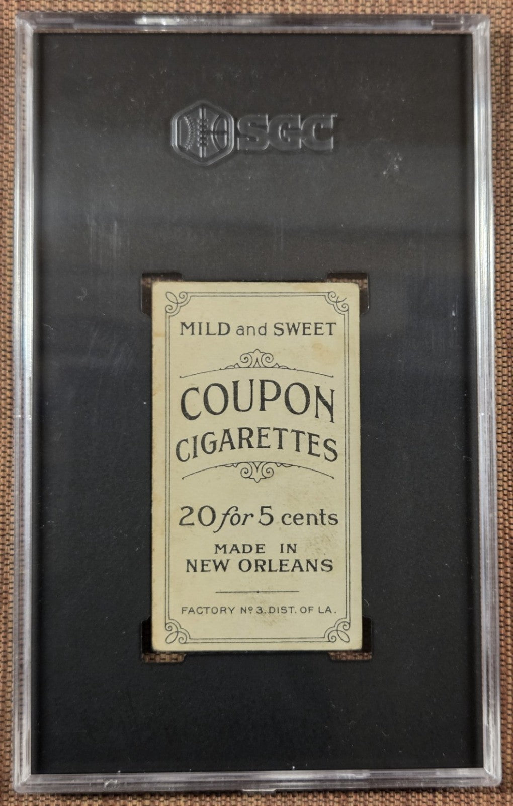 1914 Coupon T213 Jeff Sweeney New York Yankees Pirates Baseball Card SGC 2 GD2