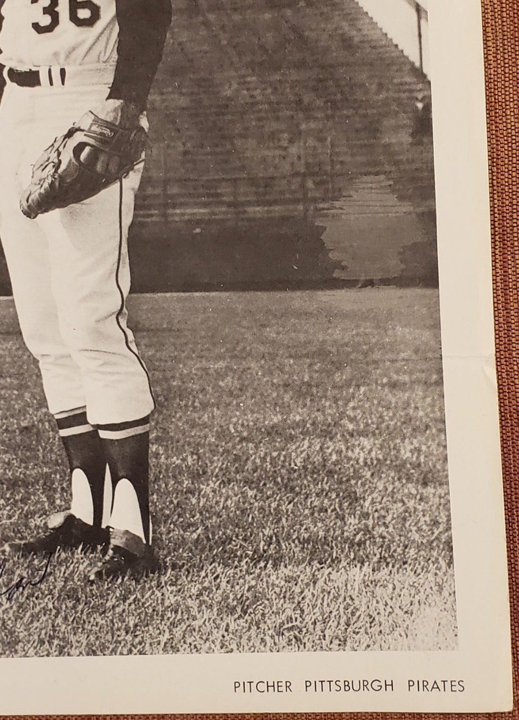 Dennis Ribant Auto Pittsburgh Pirates Vintage Original Baseball 8x10 Photo JSA4