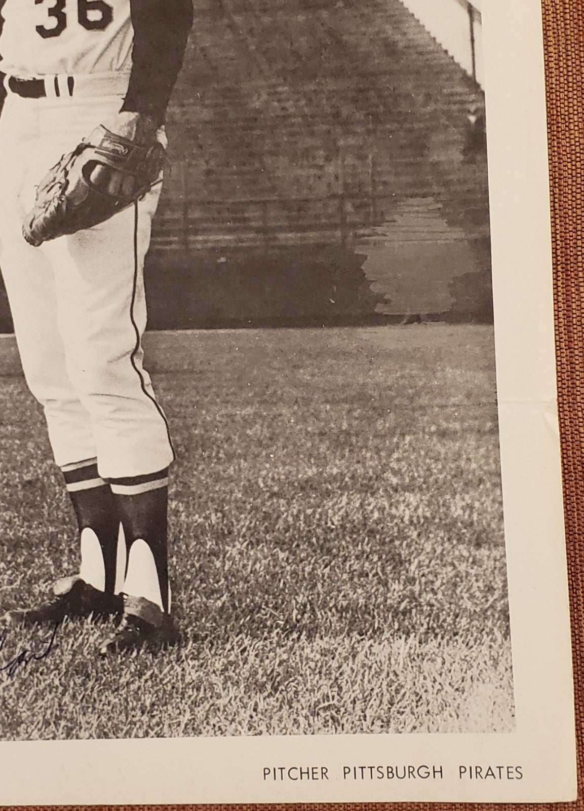 Dennis Ribant Auto Pittsburgh Pirates Vintage Original Baseball 8x10 Photo JSA4