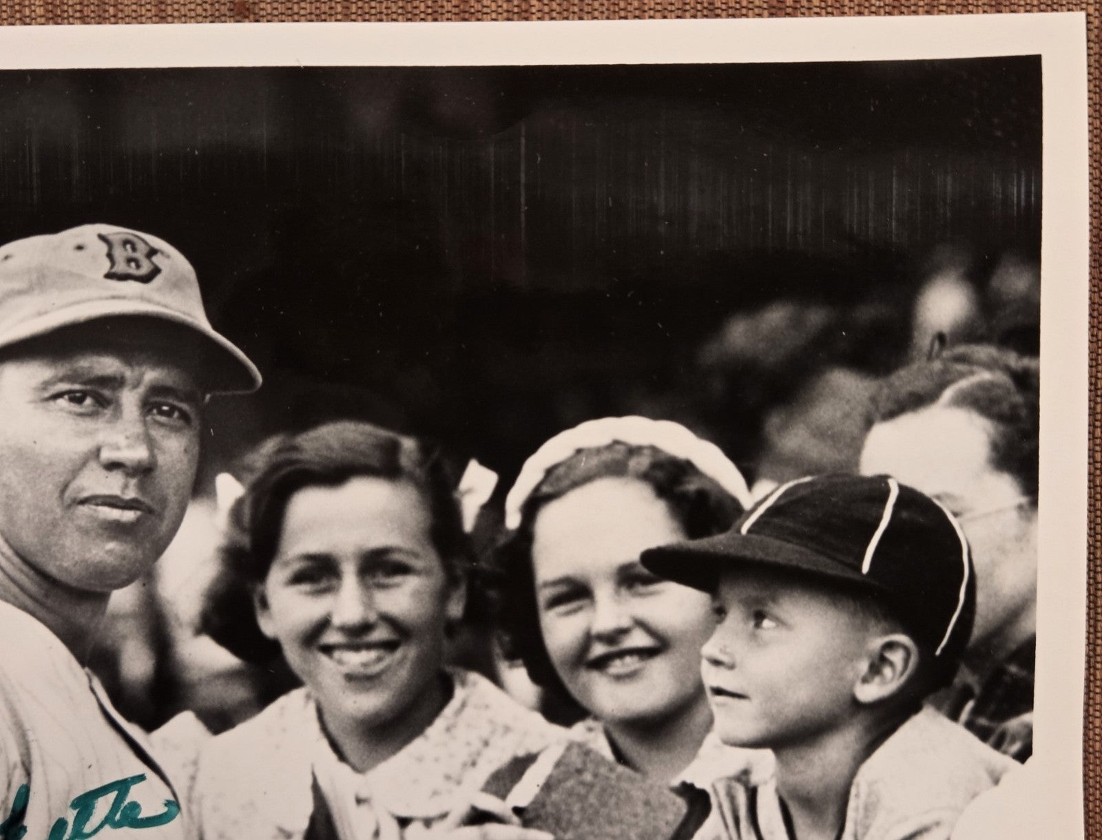 Lou Fette Jim Turner Auto Boston Braves 1930's Vintage Baseball 8x10 Photo JSA2