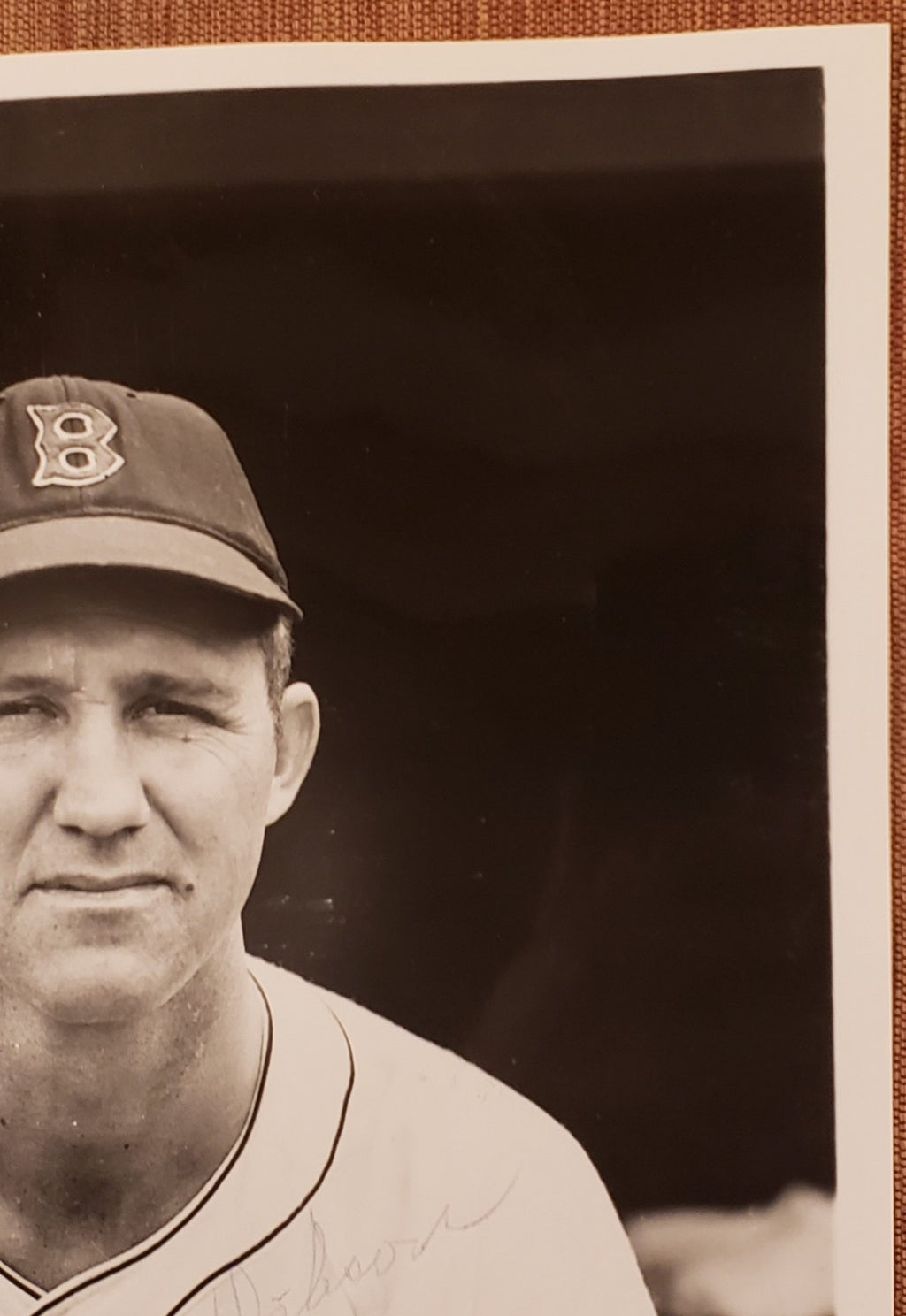Joe Dobson Auto Boston Red Sox Vintage Original 1940's Baseball 8x10 Photo JSA2