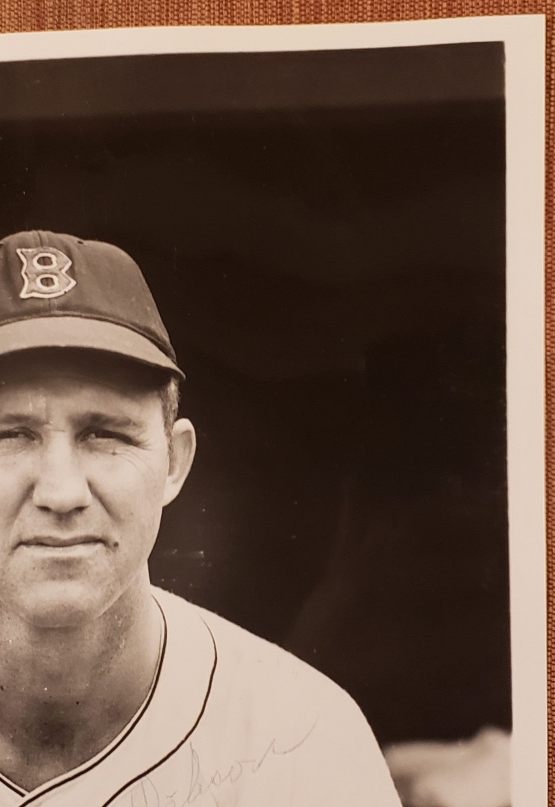 Joe Dobson Auto Boston Red Sox Vintage Original 1940's Baseball 8x10 Photo JSA2