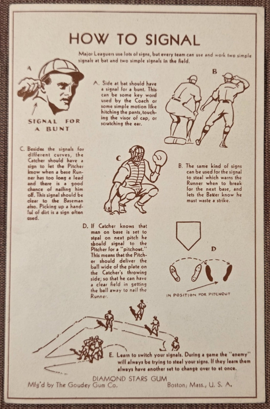 1939 Goudey Premiums R303 #19 Gus Mancuso Cardinals Giants Dodgers Baseball Card5