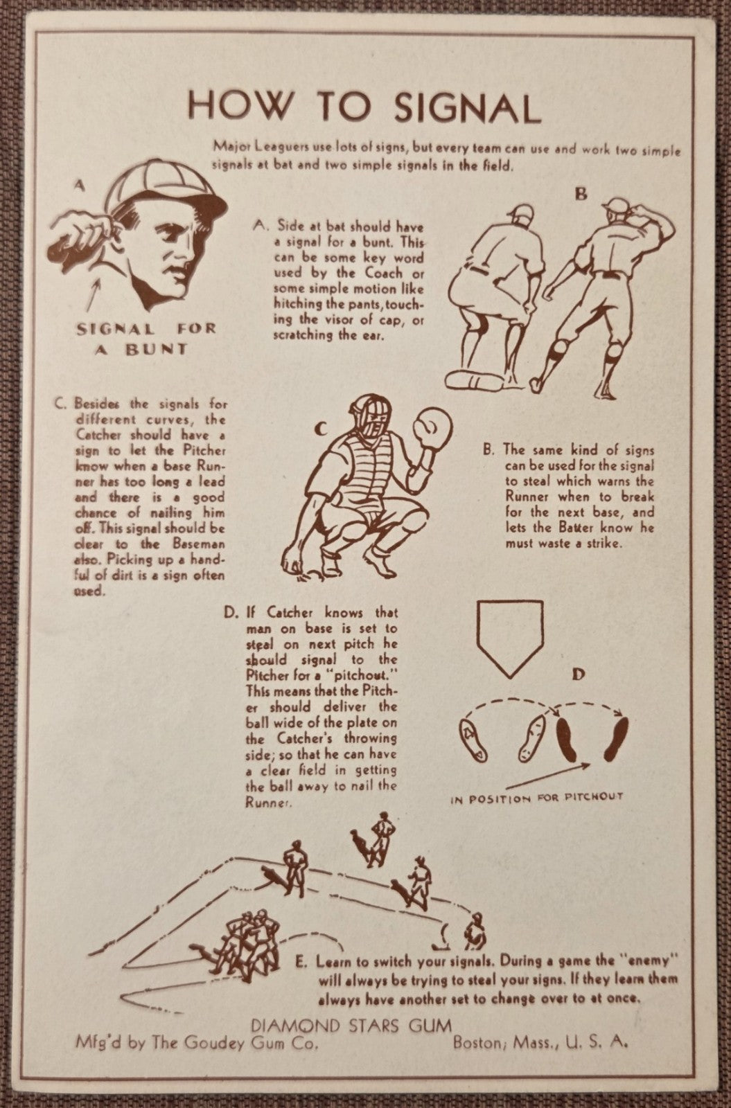 1939 Goudey Premiums R303 #19 Gus Mancuso Cardinals Giants Dodgers Baseball Card5