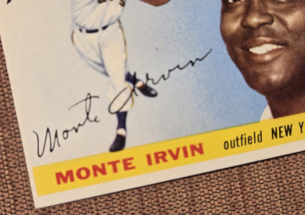 1955 Topps #100 Monte Irvin New York Giants Vintage Original Baseball Card HOF4