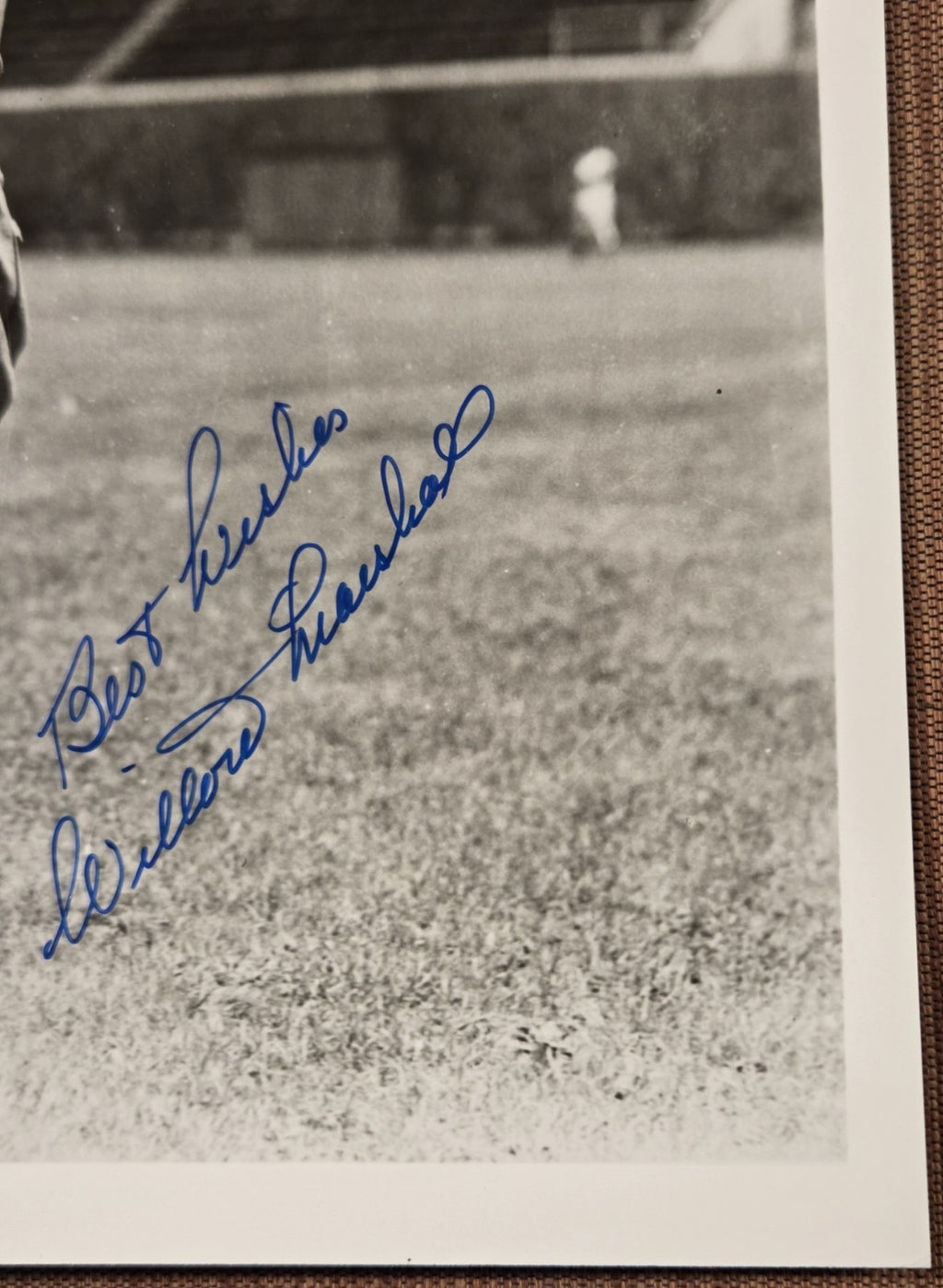 Willard Marshall AUTO New York Reds White Sox Baseball Signed 8 x 10 Photo JSA3