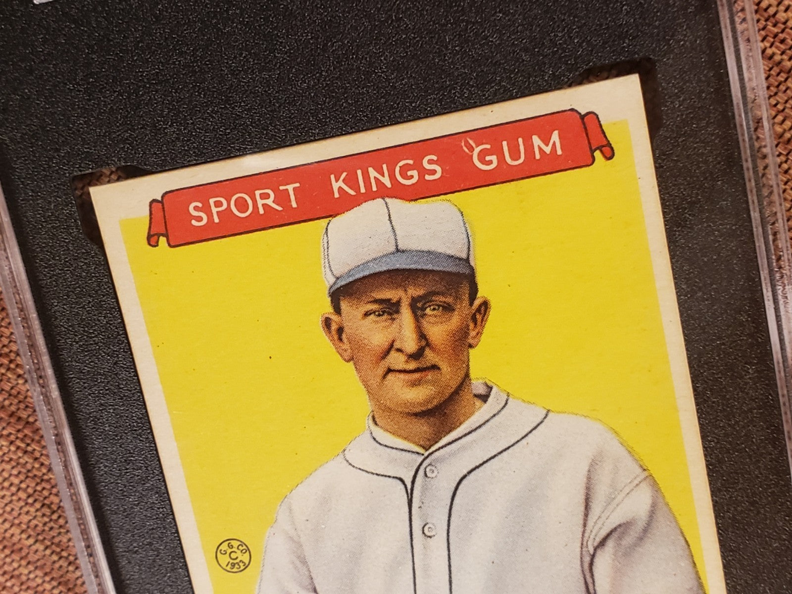 1933 Sport Kings Gum #1 Ty Cobb Detroit Tigers Baseball Card SGC 8 NM/MT POP 14