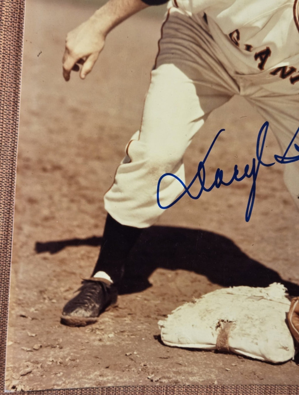 Daryl Spencer AUTO New York Giants Dodgers Baseball Signed 8 x 10 Photo JSA4