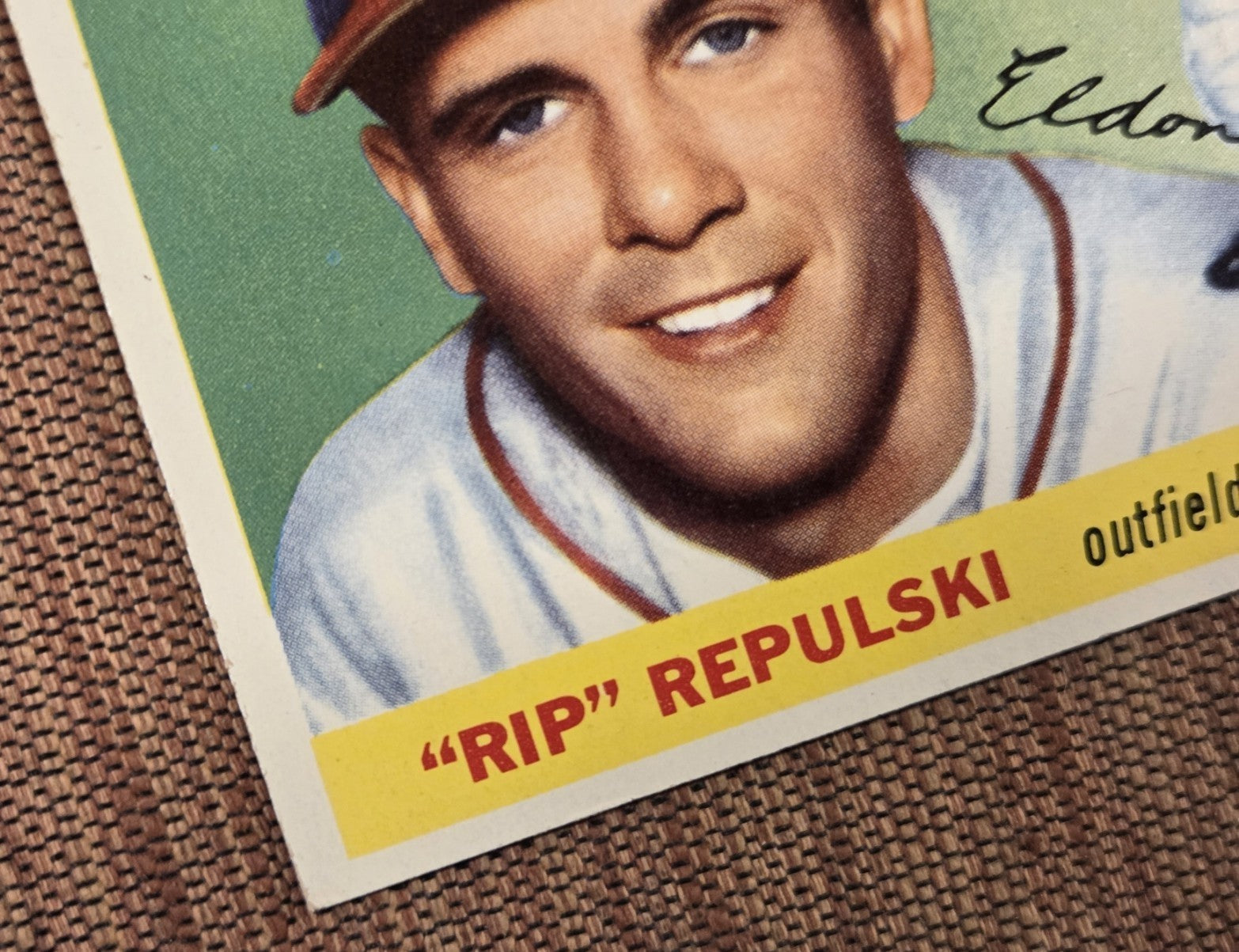 1955 Topps #55 Rip Repulski St. Louis Cardinals Authentic Original Baseball Card4