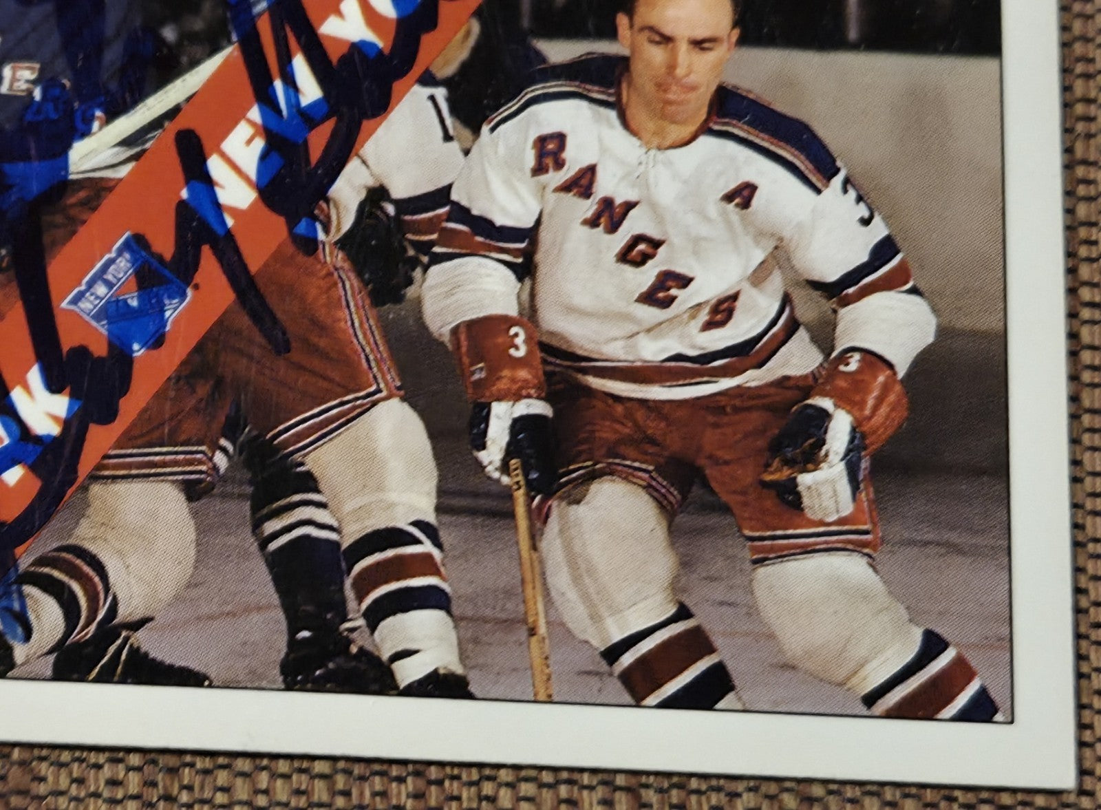 1991 Ultimate #2 Andy Bathgate Harry Howell Rangers Hockey Card JSA AUTO HOF2