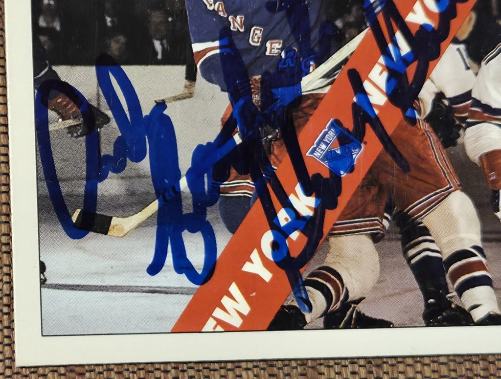 1991 Ultimate #2 Andy Bathgate Harry Howell Rangers Hockey Card JSA AUTO HOF1