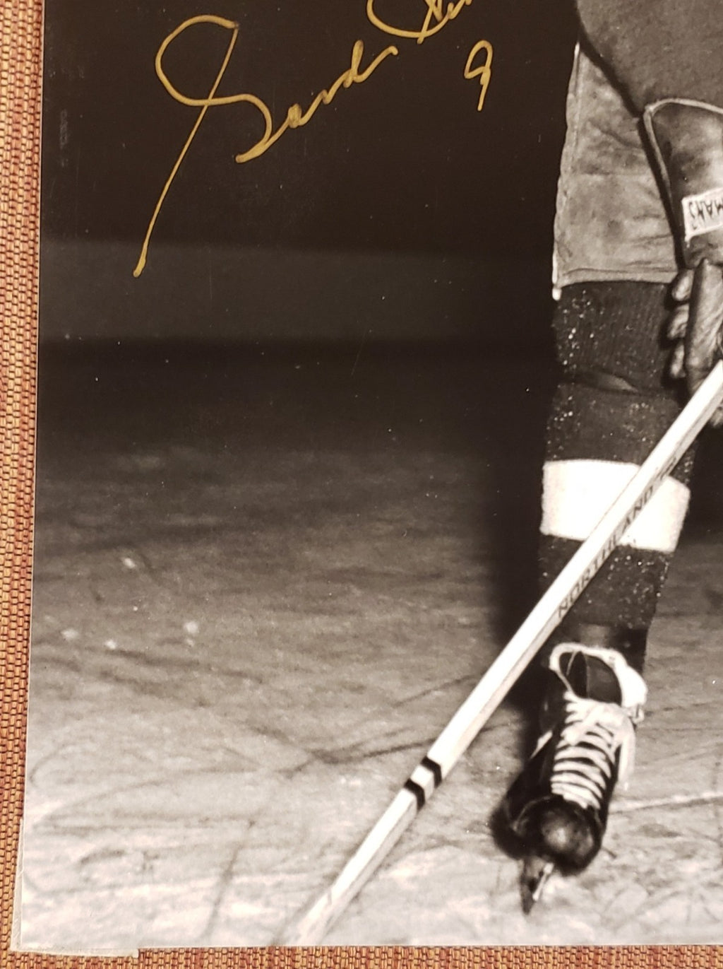 Gordie Howe Auto Detroit Red Wings Vintage Original Hockey 8x10 Photo JSA HOF4