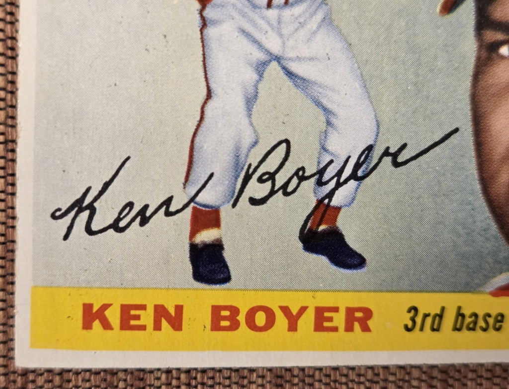1955 Topps #125 Ken Boyer St. Louis Cardinals Original Rookie Baseball Card RC4