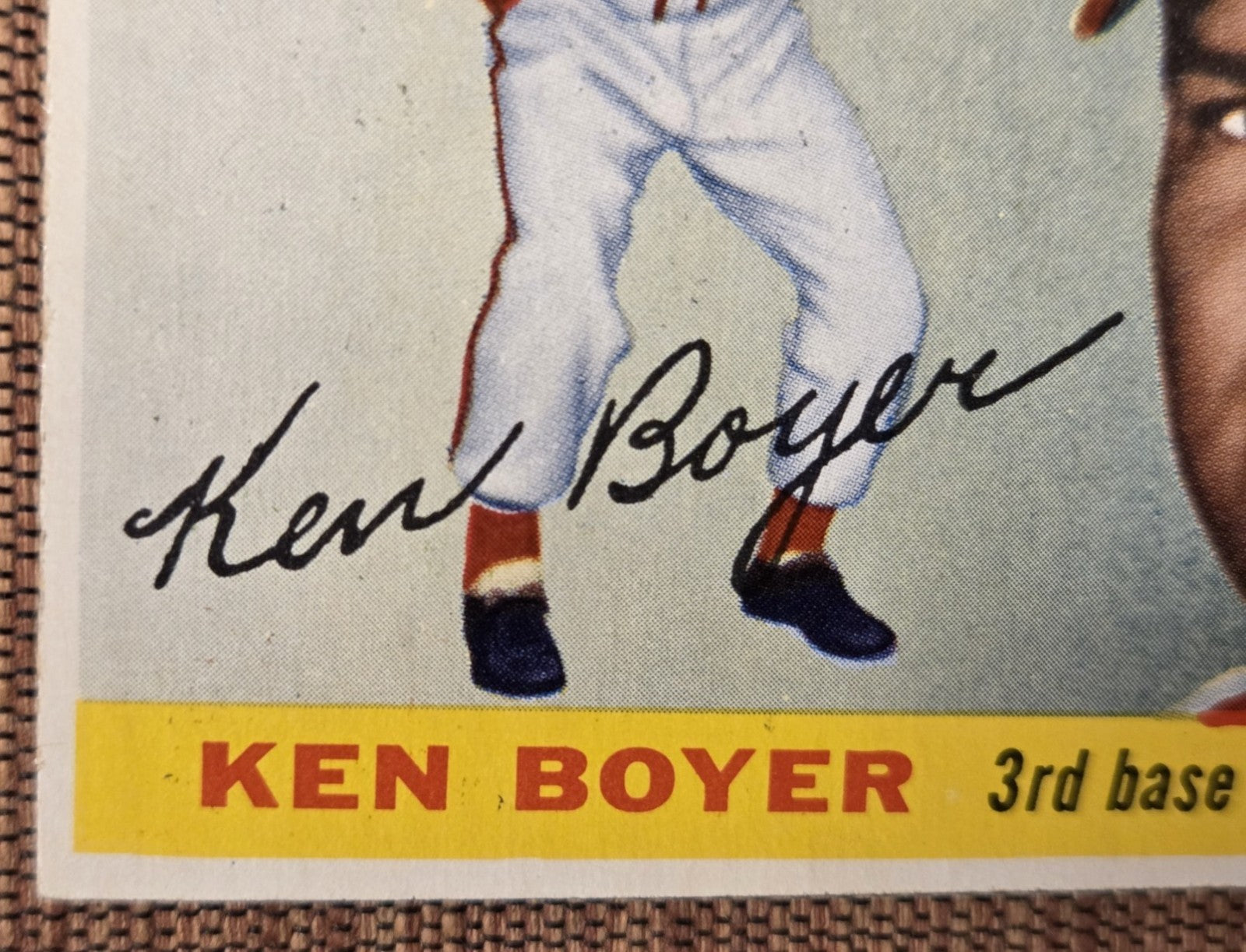 1955 Topps #125 Ken Boyer St. Louis Cardinals Original Rookie Baseball Card RC4