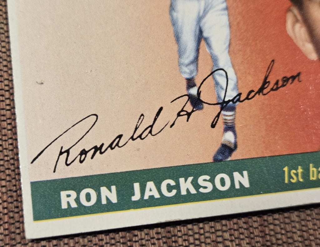 1955 Topps #66 Ron Jackson Chicago White Sox Rookie Original Baseball Card RC4