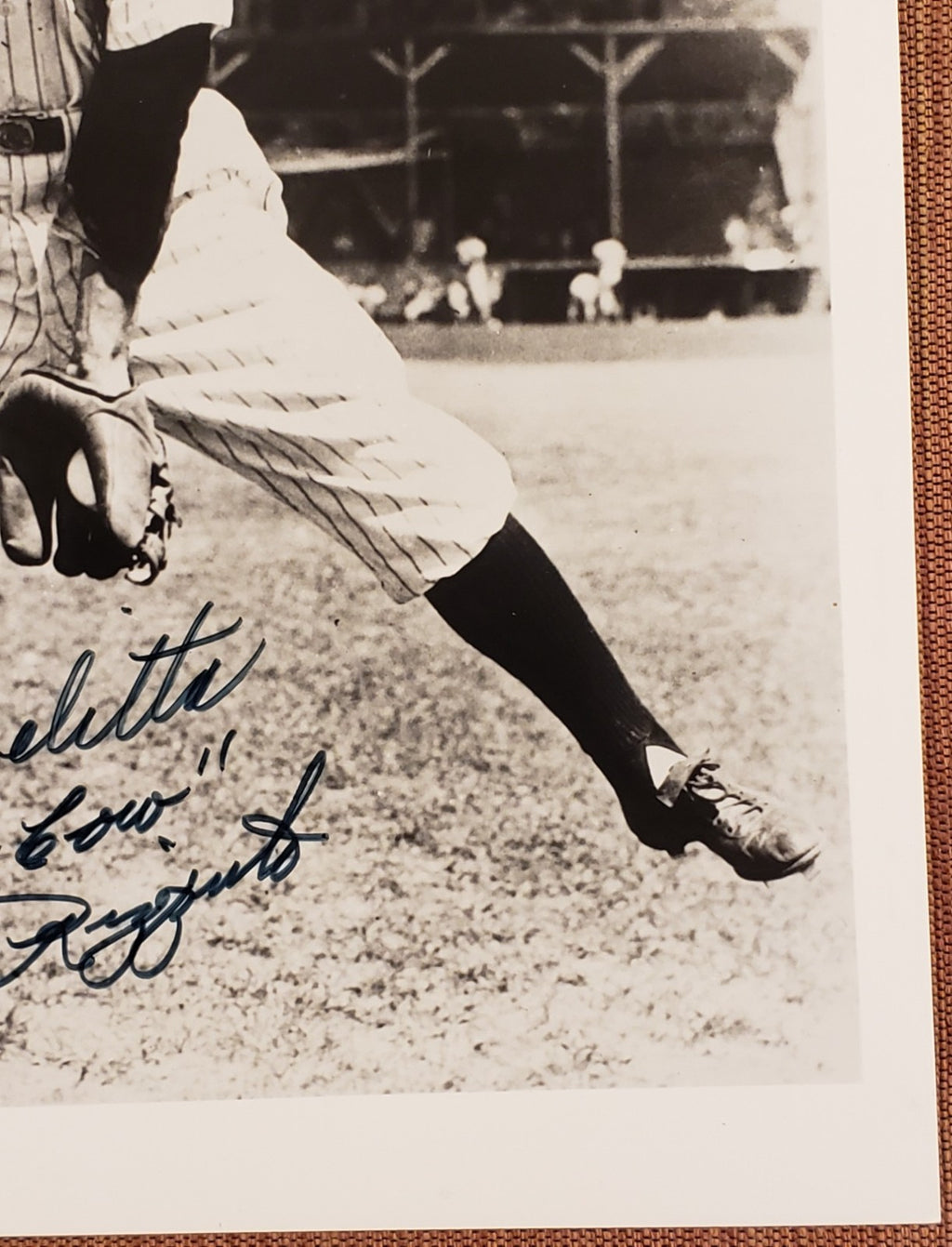 Phil Rizzuto Auto New York Yankees Vintage Original Baseball 8x10 Photo JSA3