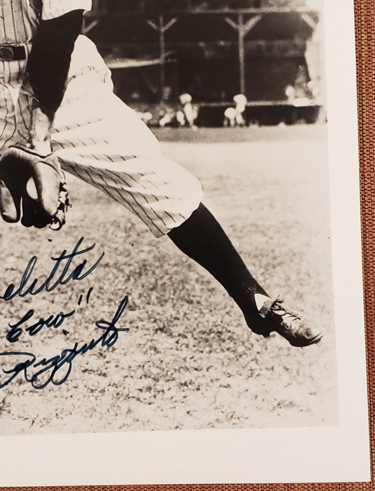 Phil Rizzuto Auto New York Yankees Vintage Original Baseball 8x10 Photo JSA3