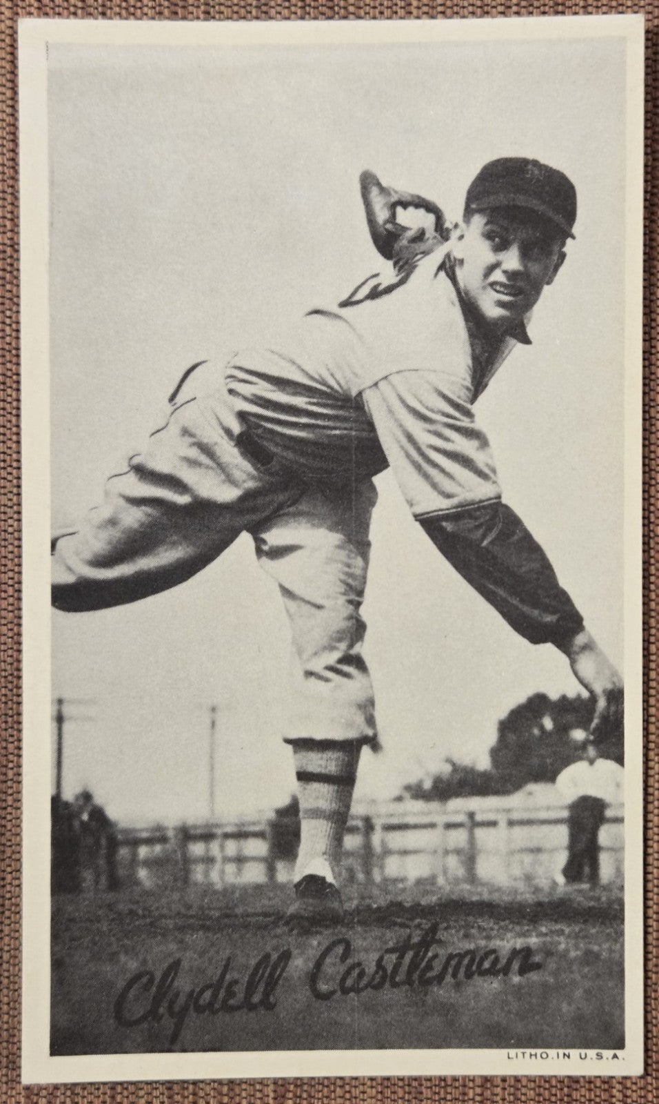 1936 Goudey Wide Pen Premiums #14 Clydell Castleman NY Giants Baseball Card0