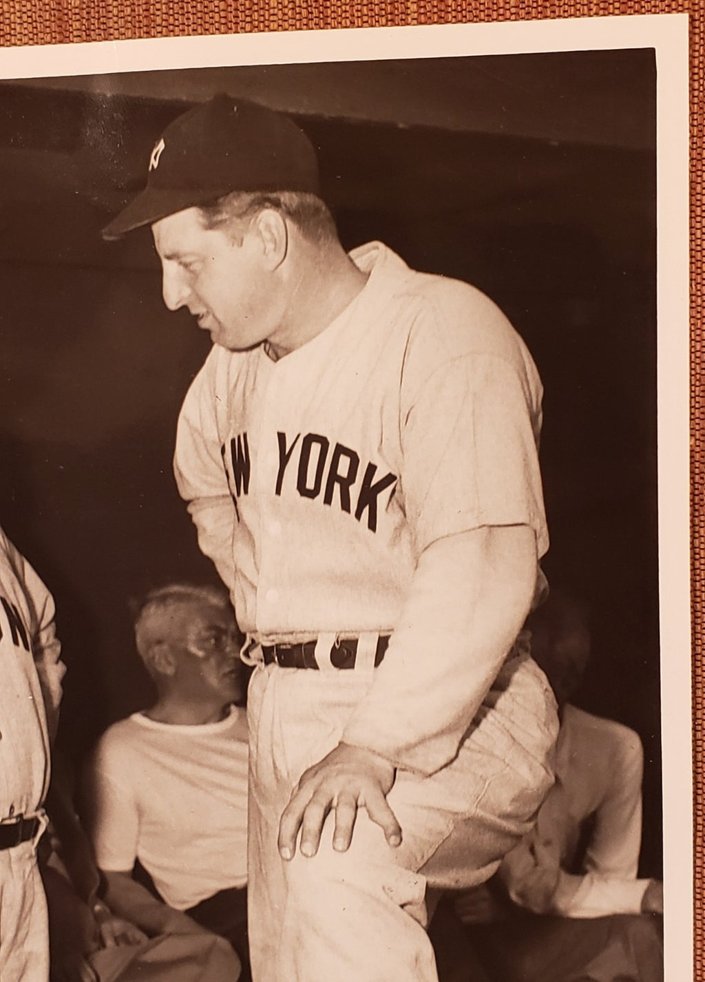 Tommy Henrich Auto New York Yankees 1940's Baseball 8x10 Photo JSA McCarthy2