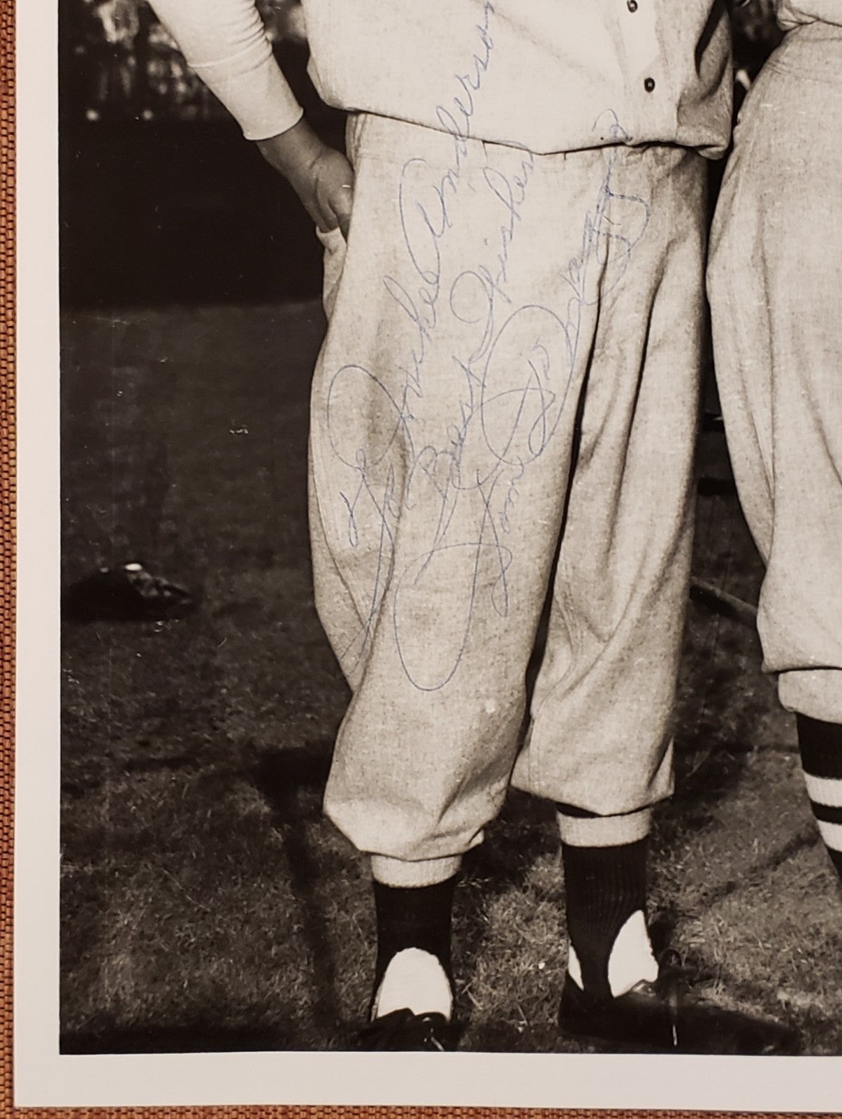 Dom DiMaggio Auto Boston Red Sox 1940's Baseball 8x10 Photo JSA Joe McCarthy4