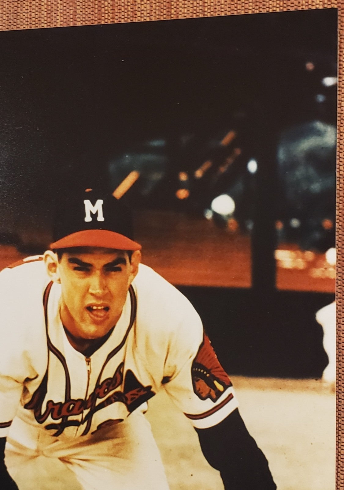 Gene Conley Auto Milwaukee Braves Vintage Original Baseball 8x10 Photo JSA4