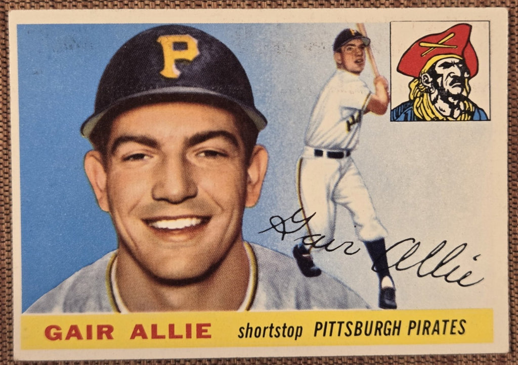 1955 Topps #59 Gair Allie Pittsburgh Pirates Authentic Original Baseball Card0