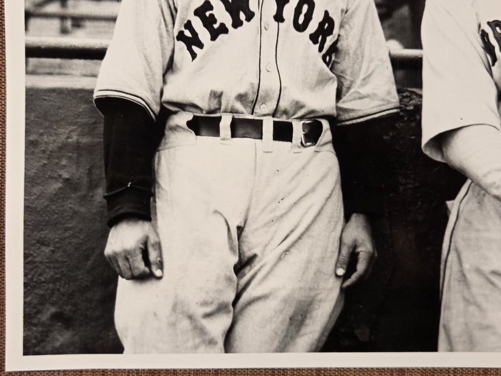 Gus Mancuso Auto New York Giants 1930's Baseball 8x10 Photo JSA Shanty Hogan4