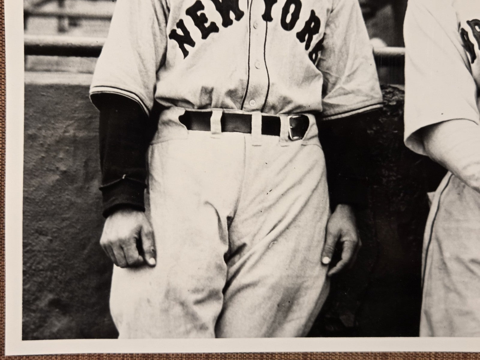 Gus Mancuso Auto New York Giants 1930's Baseball 8x10 Photo JSA Shanty Hogan4