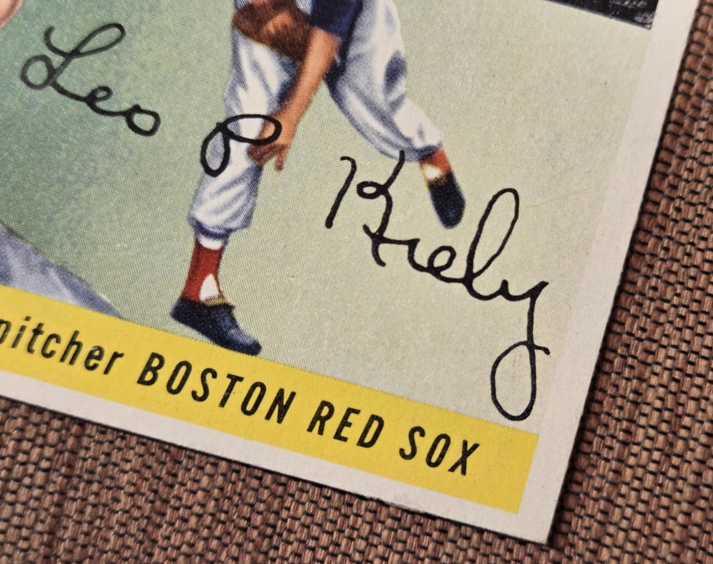 1955 Topps #36 Leo Kiely Boston Red Sox A's Authentic Original Baseball Card3