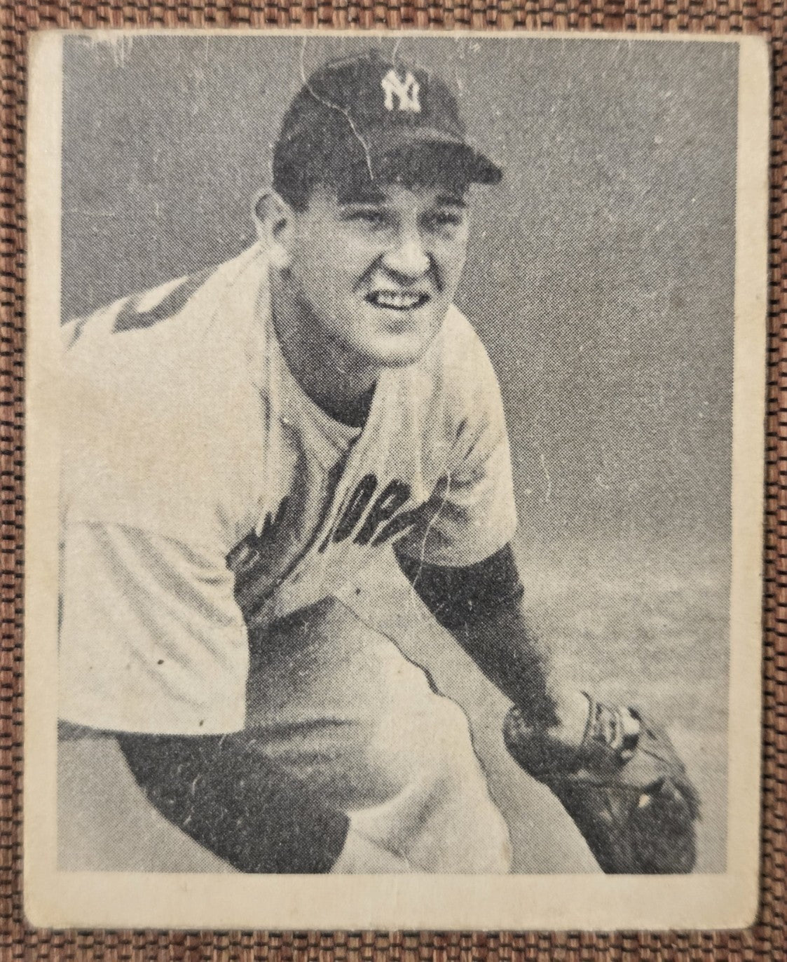 1948 Bowman #14 Allie Reynolds New York Yankees Original Rookie Baseball Card RC0