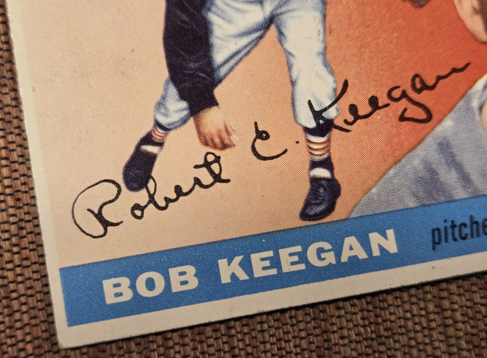 1955 Topps #10 Bob Keegan Chicago White Sox Authentic Original Baseball Card4