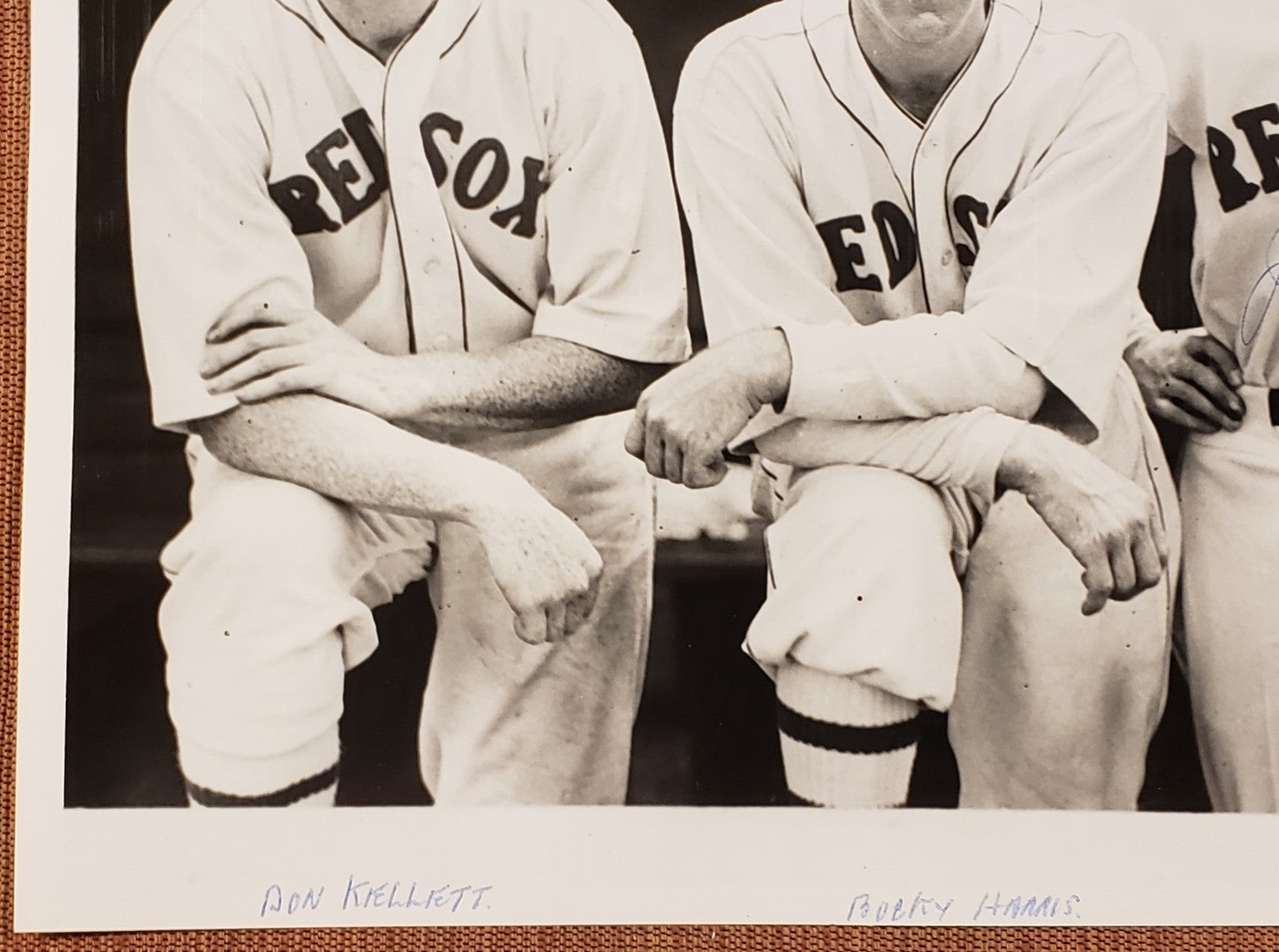 Joe Mulligan Auto Boston Red Sox 1930's Baseball 8x10 Photo JSA Harris Kellett2