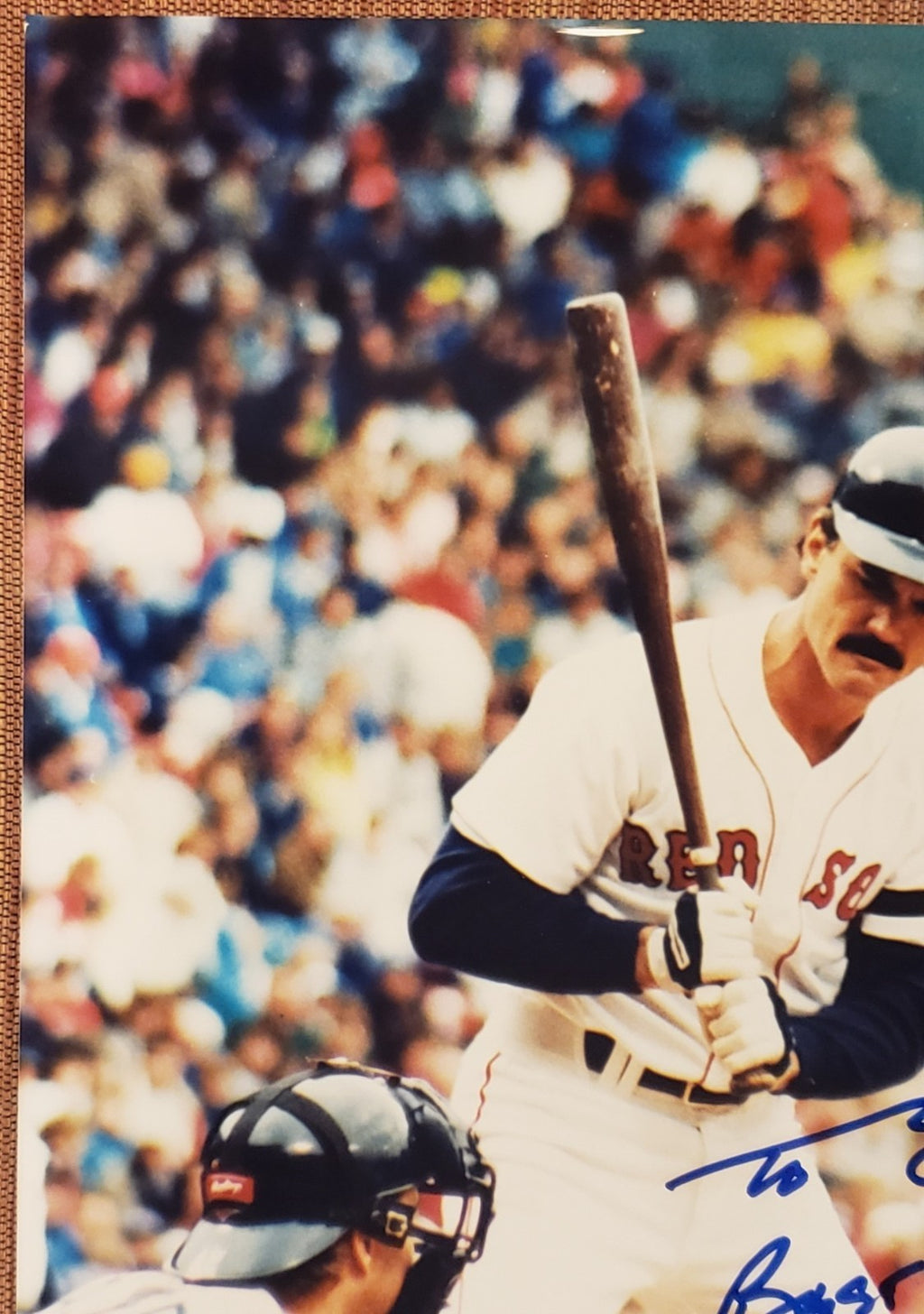 Dwight Evans Auto Boston Red Sox Vintage Original Baseball 8x10 Photo JSA1