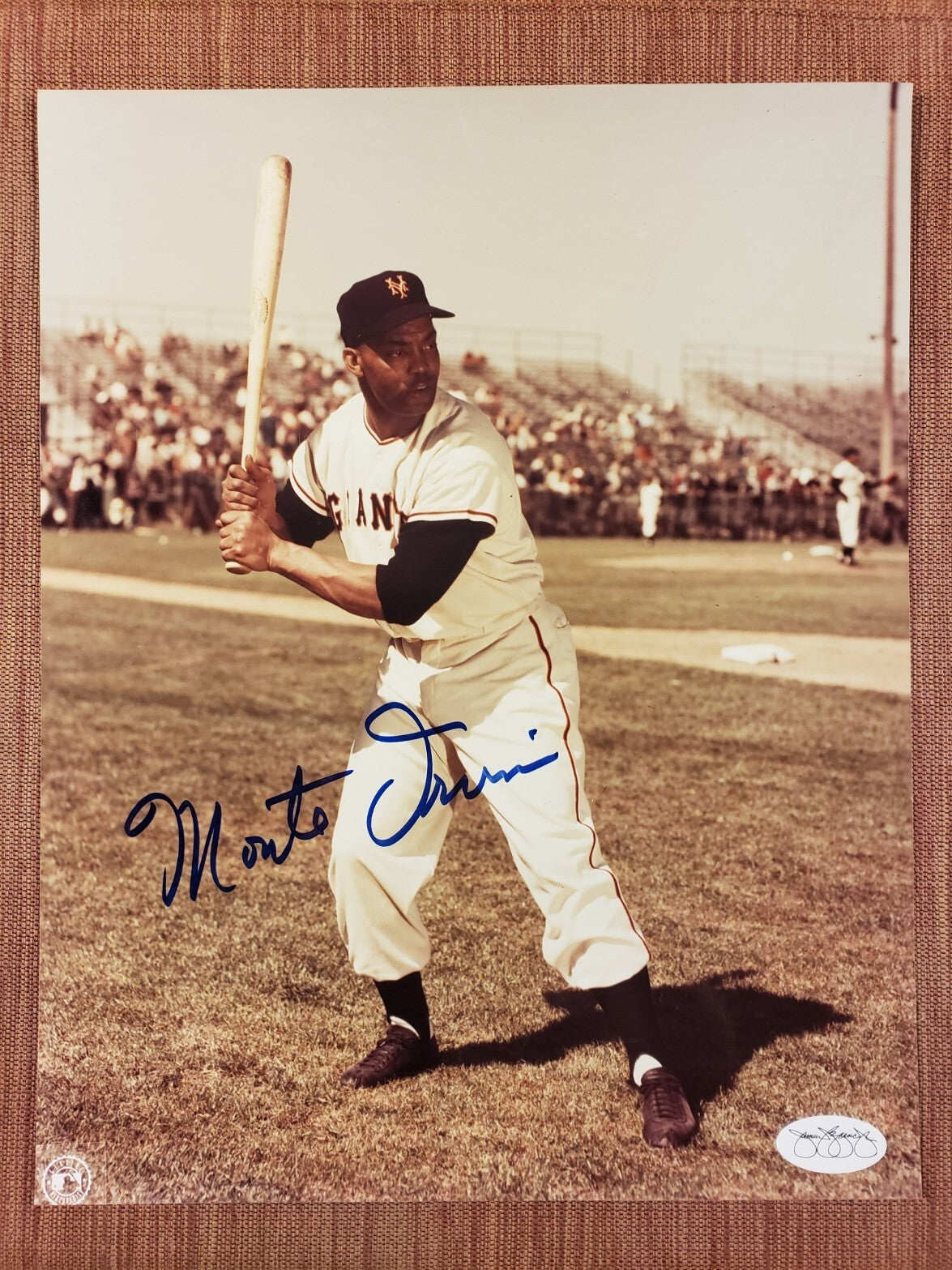 Monte Irvin AUTO 8 x 10  New York Giants Vintage Baseball Signed Photo JSA HOF0