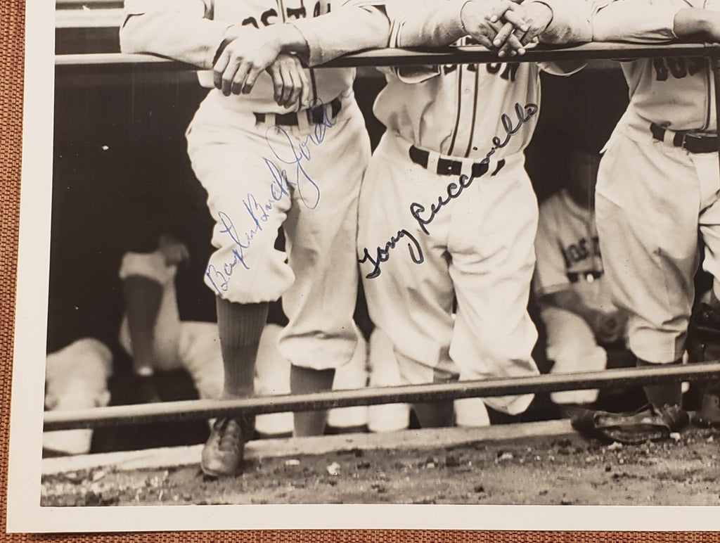 Tony Cuccinello Jordan Whitney Auto Boston Braves 1930's Baseball 8x10 Photo JSA2