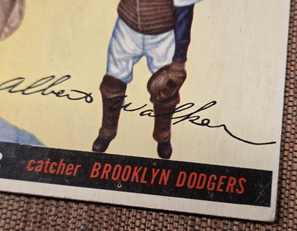 1955 Topps #108 Rube Walker Brooklyn Dodgers Authentic Original Baseball Card3