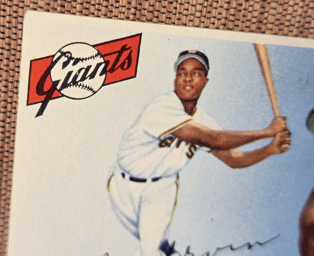 1955 Topps #100 Monte Irvin New York Giants Vintage Original Baseball Card HOF1
